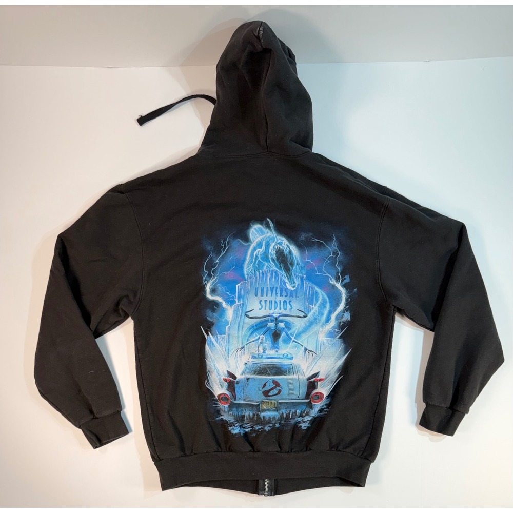 Universal Studios‎ Halloween Horror Nights 2024 Ghostbusters Zip Hoodie Black L